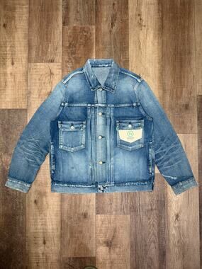 Hidden Denim Trucker Jacket Blue Men’s Size L New